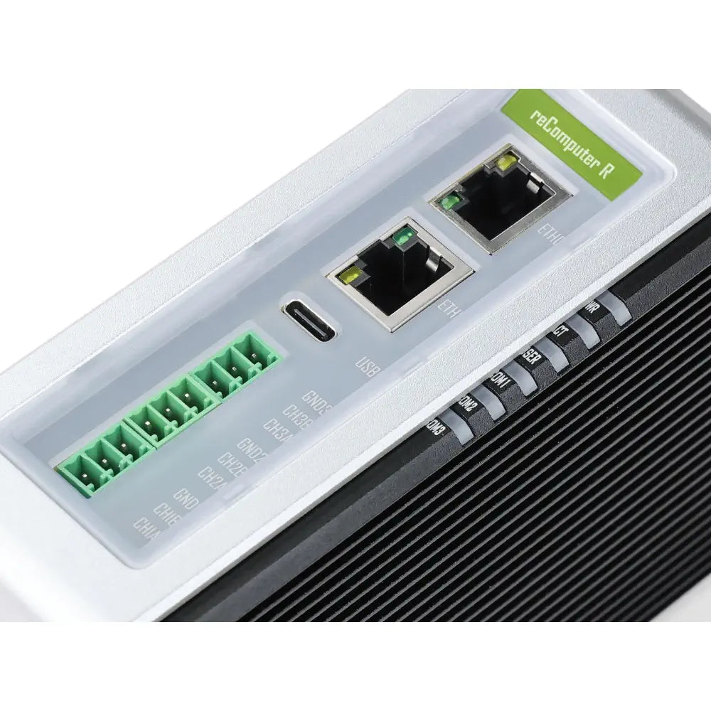 reComputer R1225 LoRaWAN ゲートウェイおよび産業用コントローラ、CM4搭載、4GB RAM、32GB EMMC (US915-4G)