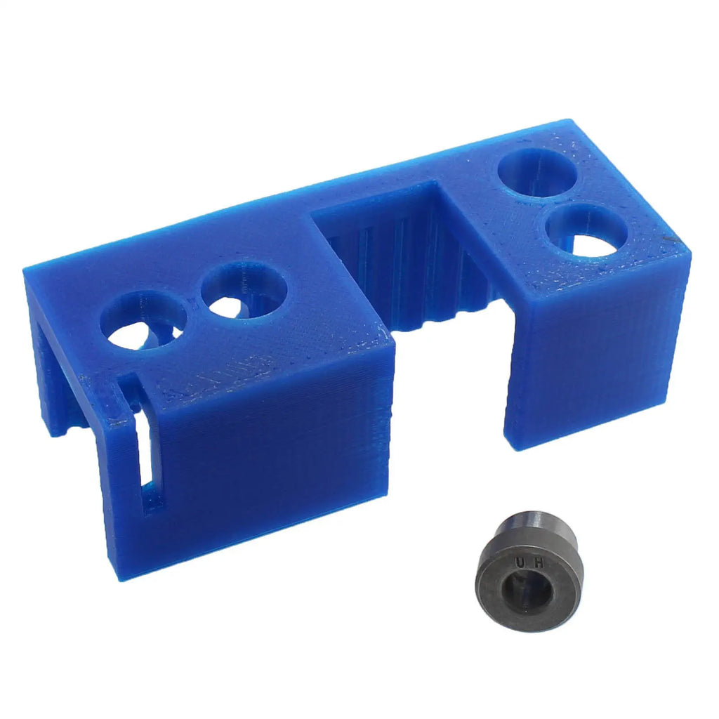 AndyMark 3Dプリントピーナッツ押し出しドリルガイド（プレスフィットブッシング付き）