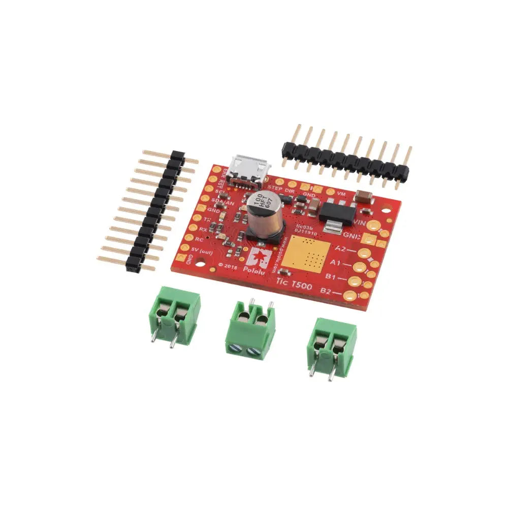 Tic T500 USB マルチインターフェース ステッピングモーターコントローラー (4.5V-35V)