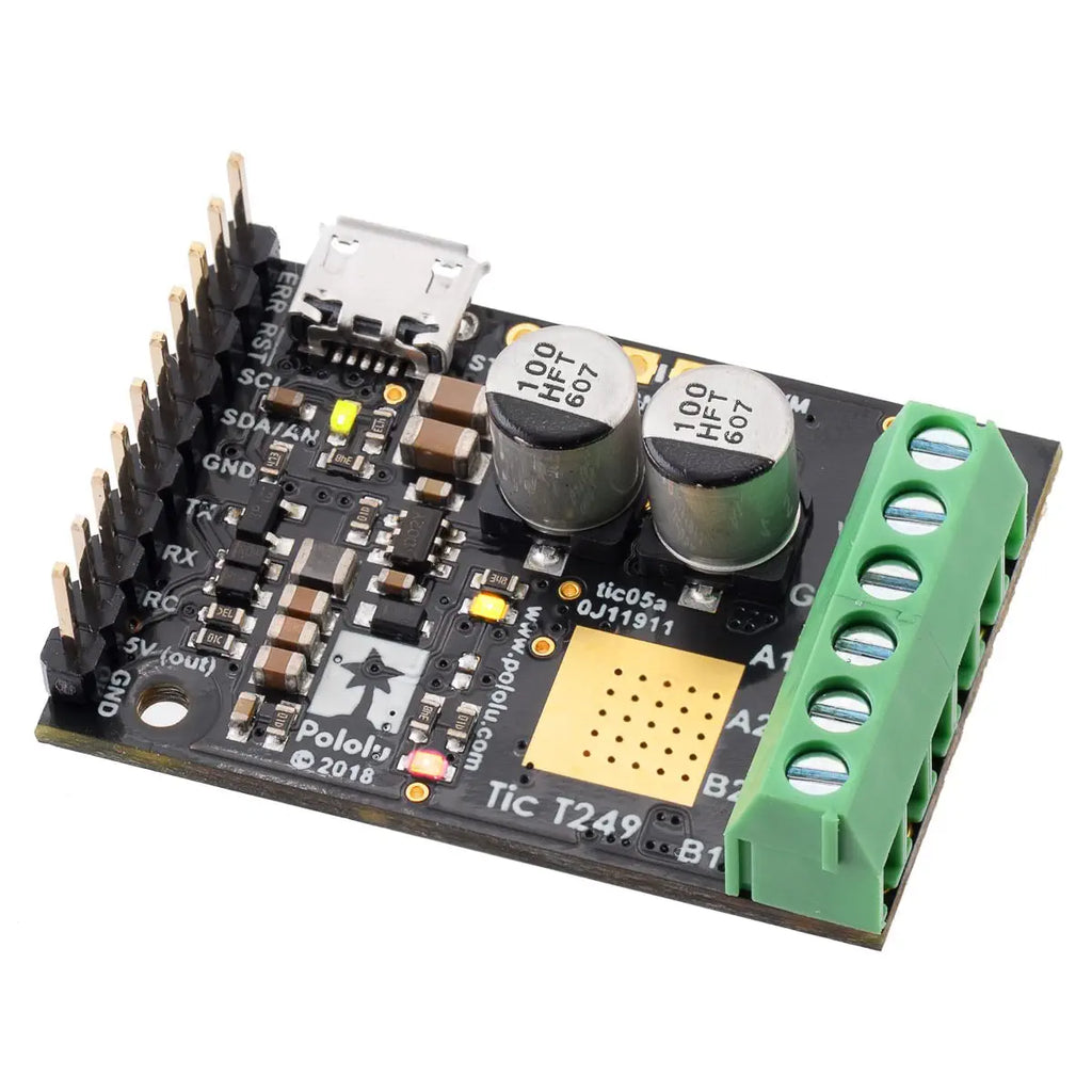 Tic T249 USB Multi-Interface ステッピングモーターコントローラー (10 V ～ 47 V)
