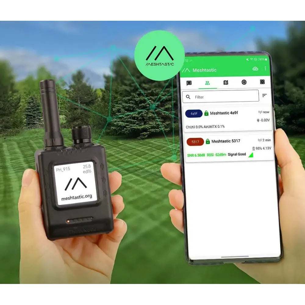 ThinkNode M5 Walkie-Talkie Pro Meshtastic (LoRa) 信号トランシーバ (ESP32-S3搭載、ディスプレイ 1.54インチ、GPS 915MHz)