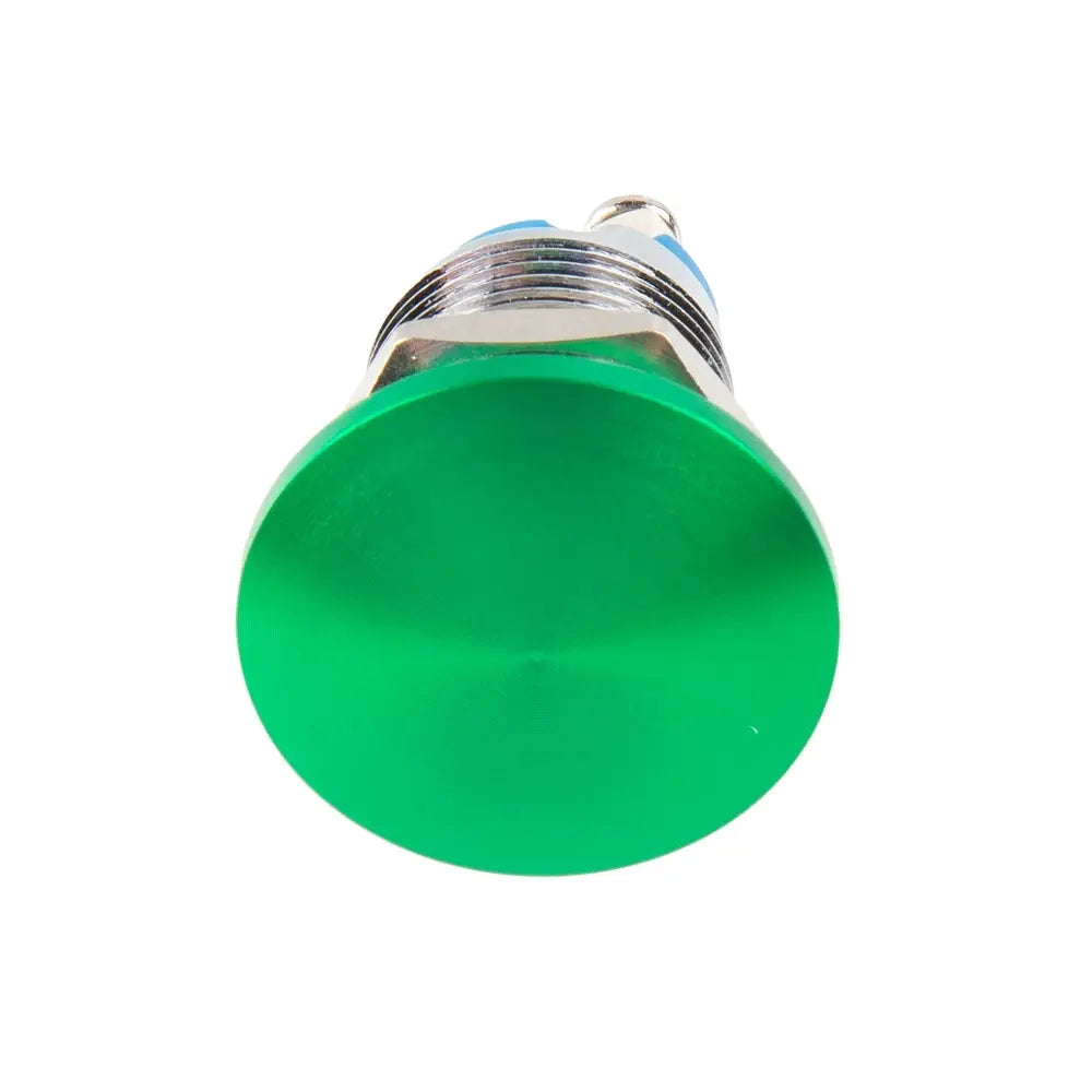 Sparkfun 金属製マッシュルームヘッド押しボタンスイッチ - パネル取付型 (16mm, Green)