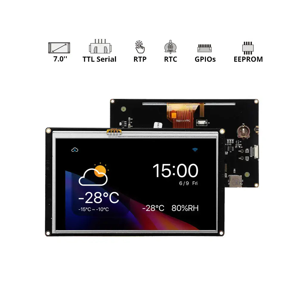 Nextion NX8048K070 7インチ 強化仕様汎用 HMIタッチディスプレイ
