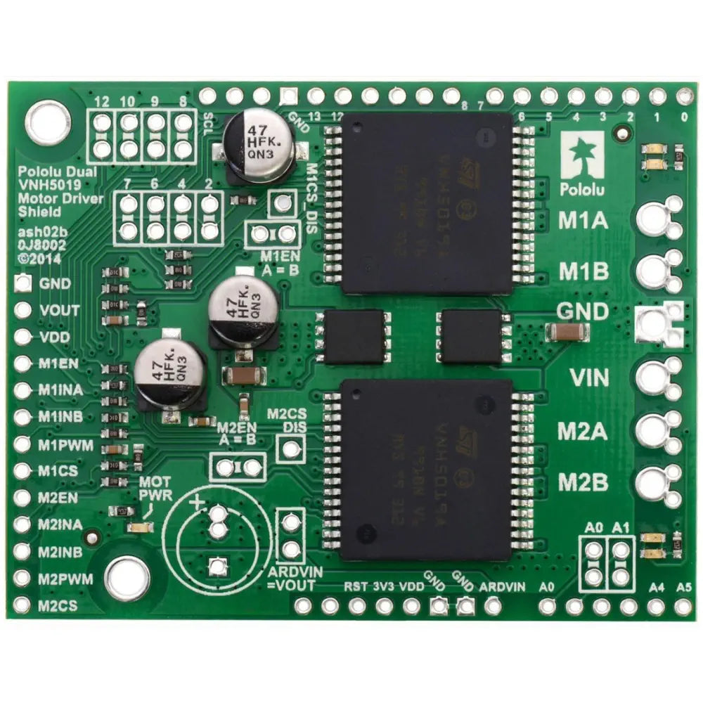 Arduino用 Pololu Dual VNH5019 モータードライバーシールド