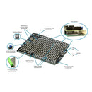 PTSolns プロトタイプPCB マイクロコントローラシールド (Arduino Uno 用)