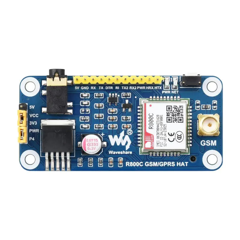 Waveshare Raspberry Pi用 R800C GSM / GPRS HAT