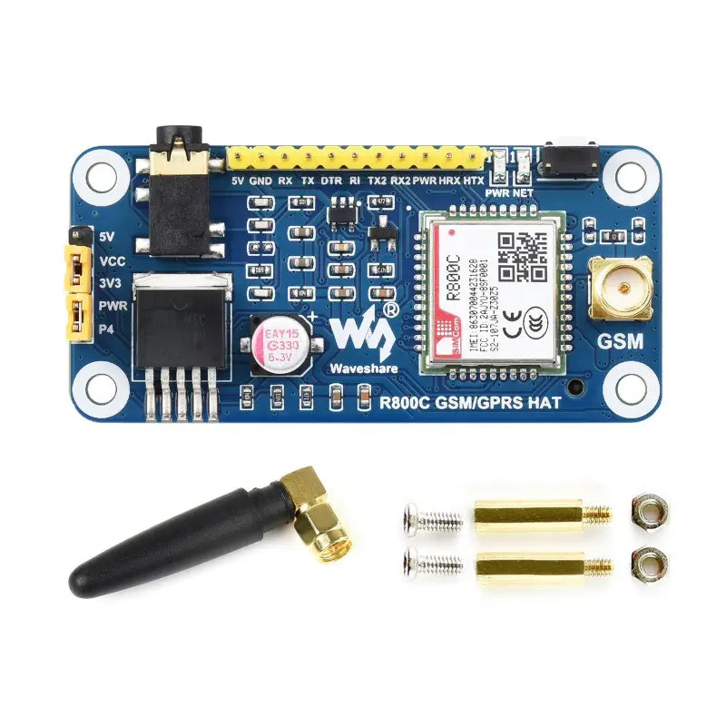 Waveshare Raspberry Pi用 R800C GSM / GPRS HAT