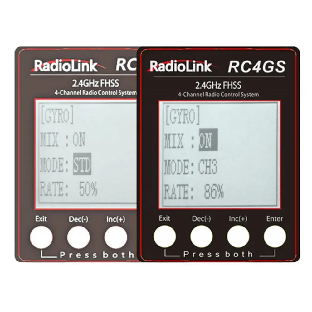 RadioLink RC4GS V3 2.4GHz 4CHトランスミッタ（R6FGレシーバ付き