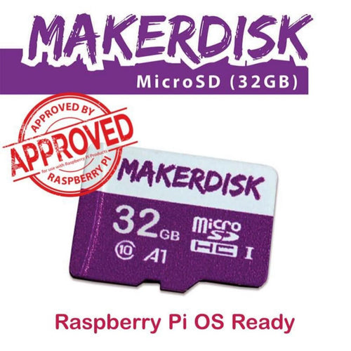 Raspberry Pi認証済MakerDisk microSDカード（RPi OSインストール済み）（32GB）