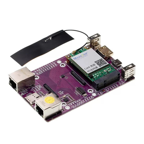 Raspberry Pi CM4-4G IOボード: 4G Liteモジュール搭載デュアルネットワーク開発ボード