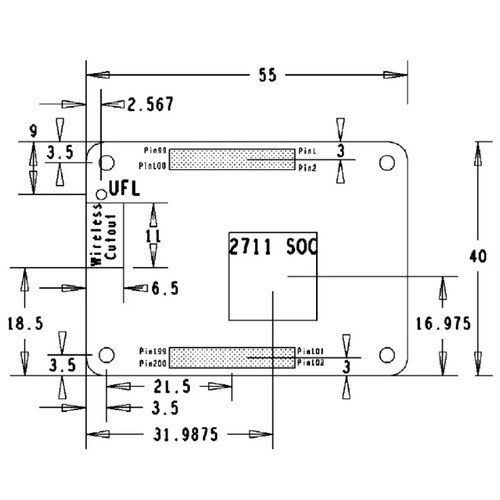Raspberry Pi コンピュータモジュール 4 - 8GB RAM (CM4008000)