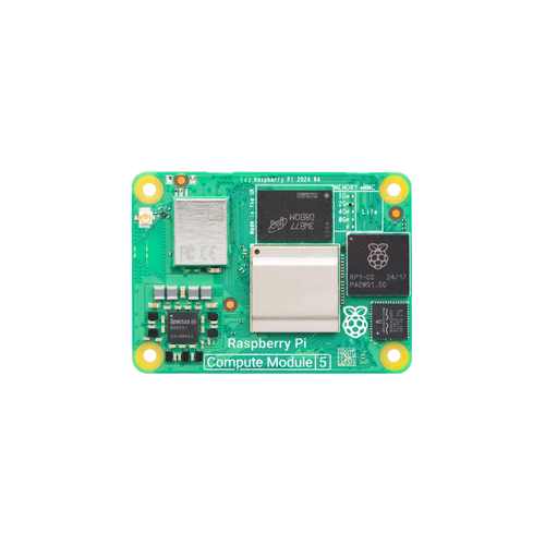 Raspberry Pi コンピューティング モジュール 5 - 4GB RAM、32GB EMMC、2.4/5.0GHz Wi-Fi および Bluetooth 5.0 (CM5104032)