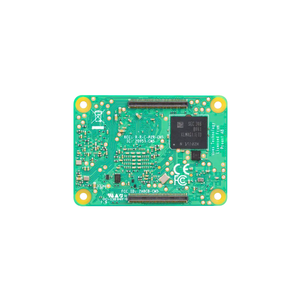 Raspberry Pi Compute Module 5 (RAM 4GB、EMMC 32GB、Wi-Fi 2.4/5.0GHzおよびBluetooth 5.0 - CM5104032)