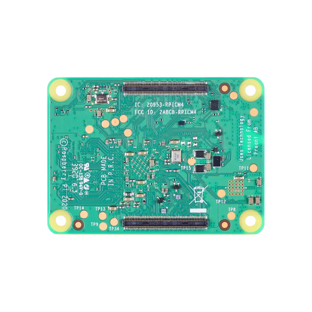 Raspberry Pi 4 アーマード 4GB基盤 Raspberry Pi 4 コンピュータモジュール 4 - 16GB eMMC、2GB LPDDR4