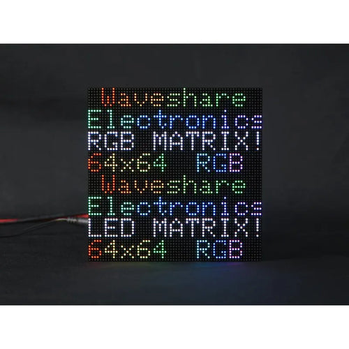 Waveshare RGBフルカラー LEDマトリックスパネル 64 x 64ピクセル 明るさ調整可