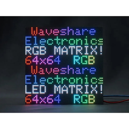 Waveshare RGB フルカラー LEDマトリックスパネル 3mm間隔 64 x 64ピクセル