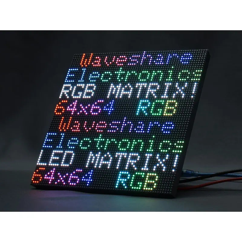 Waveshare RGB フルカラー LEDマトリックスパネル 3mm間隔 64 x 64