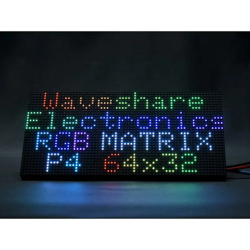 Waveshare RGB フルカラーLEDマトリックスパネル 4mm間隔 64 x 32ピクセル