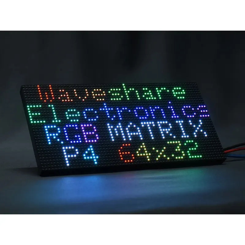 Waveshare RGB フルカラーLEDマトリックスパネル 4mm間隔 64 x 32
