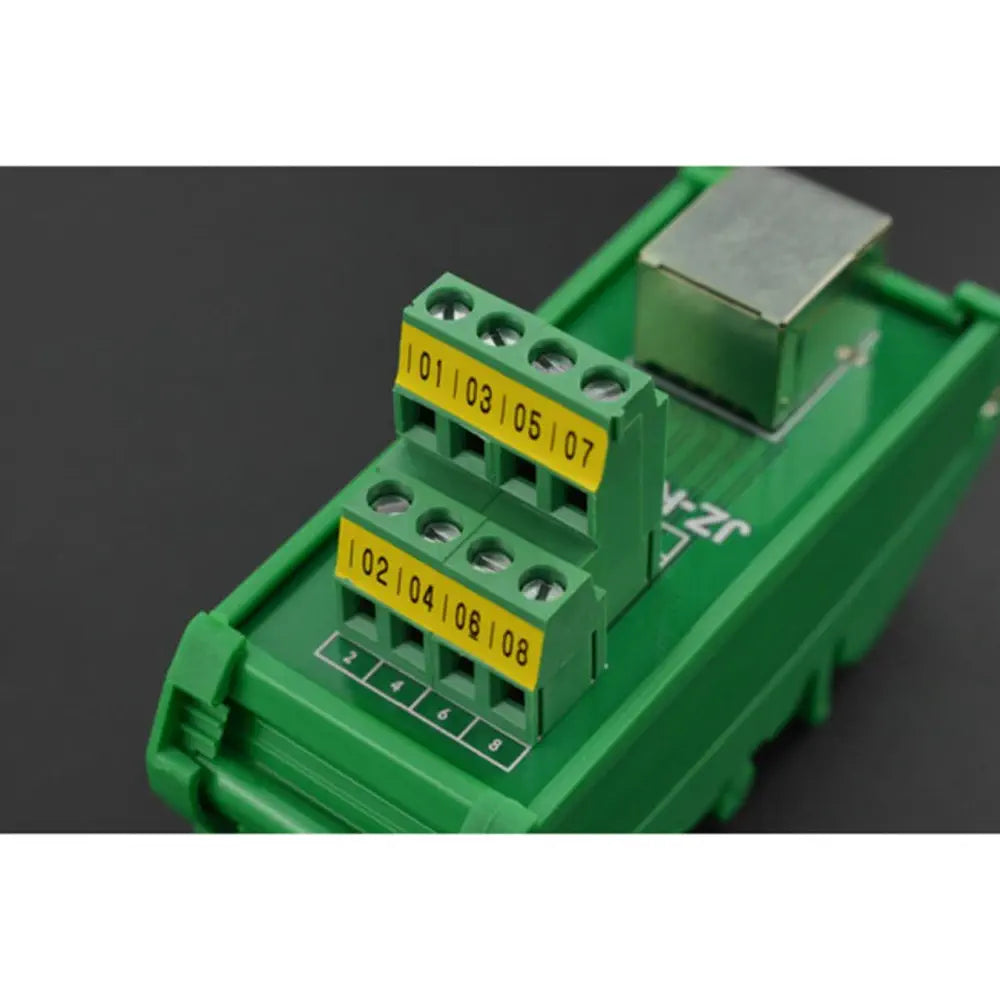 RJ45 端子台アダプタ - 水平タイプ