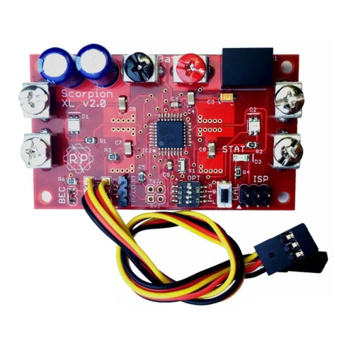 Robot Power Scorpion XL 2.0 デュアルチャンネル R/Cモータコントローラ (20A、5.5～28V)