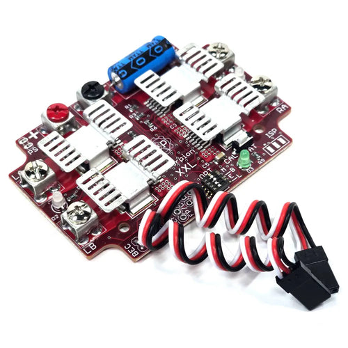 Robot Power Scorpion XXL デュアルチャンネル R/C モーターコントローラー 20A、6-28V エンクロージャーとファン付き