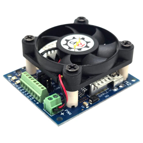 Robot Power Simple-H HV デュアルチャンネル Hブリッジコントローラ (20A、5～28V、3～28Vロジック用、ファン付き)