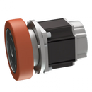 RoboteQ 142mm フレーム モータ ギアボックス ホイール アセンブリ (2000Kg 移動ロボット用 ブレーキなし)