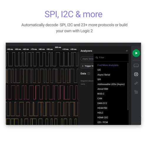 Saleae Logic 8 ロジックアナライザ 8チャンネル & 25MHz (赤色)    