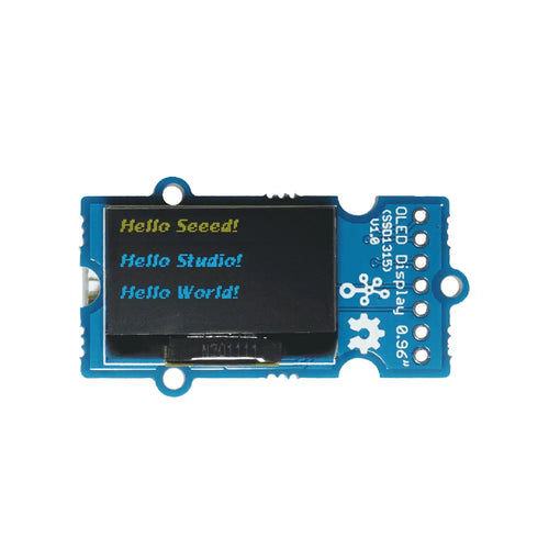 Seeedstudio Grove OLED 黄色 & 青色ディスプレイ 0.96 Inch (SSD1315) V1.0