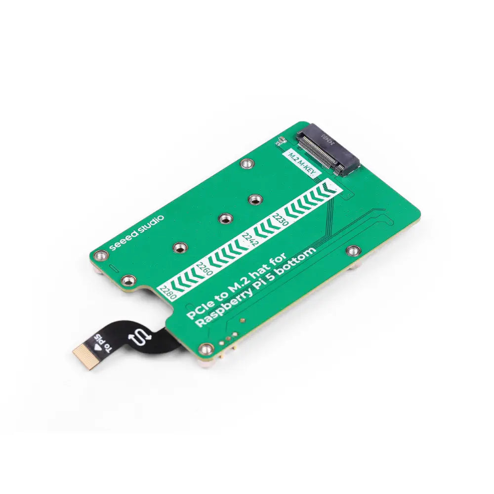 SeeedStudio PCIe～M.2 HAT (Raspberry Pi 5用、NVMe SSD対応、Hailo8/8L対応)