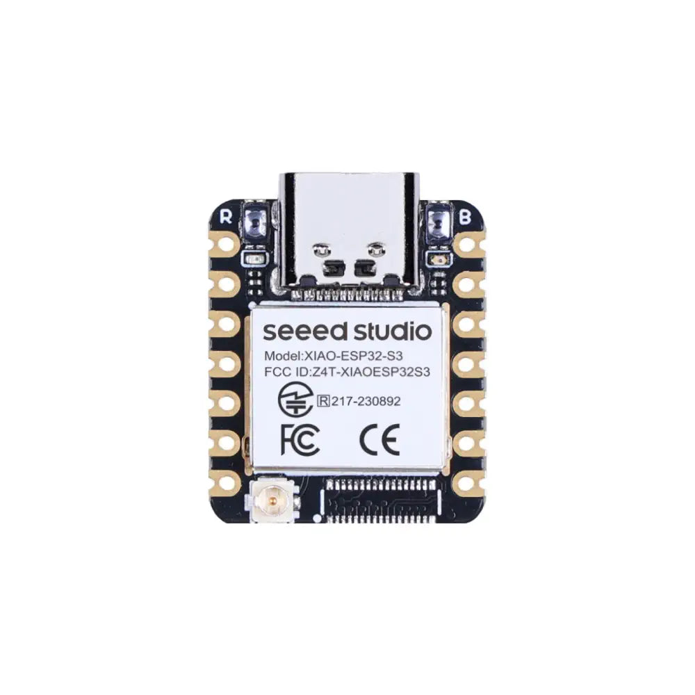 Seeed Studio XIAO ESP32S3、7ピンヘッダ 2個 (未取付、アンテナ付き)