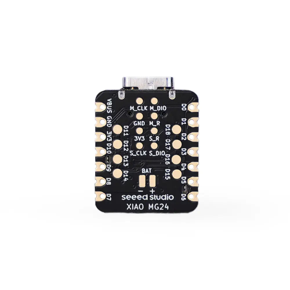 Seeed Studio XIAO MG24 Sense、7ピンヘッダ 2個 (未取付)