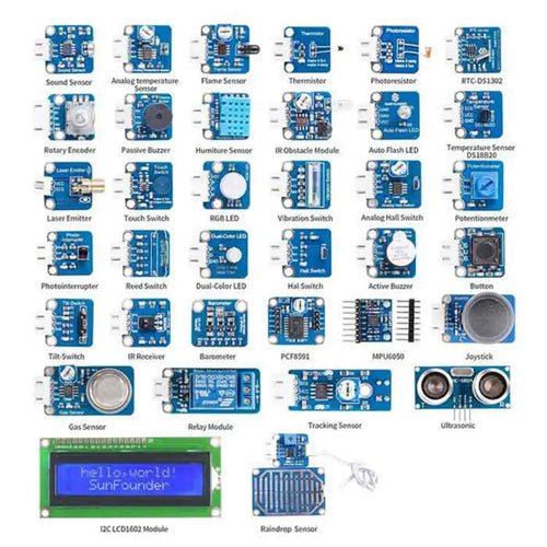 Raspberry Pi用 センサキット V2.0 37個のモジュール & Raspberry Pi 4B付き