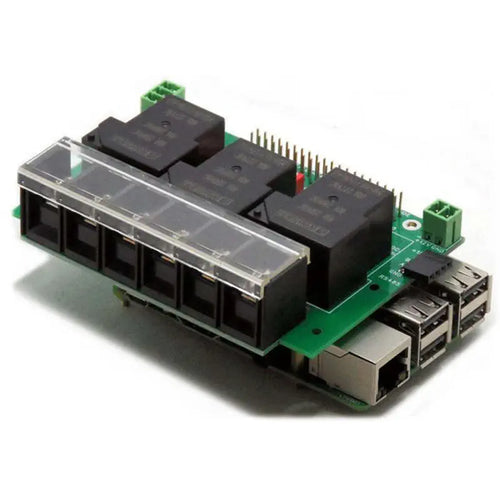 Sequent Microsystems 3 リレーHAT (40A/240V、RS485デイジチェーン可能、Raspberry Pi用)