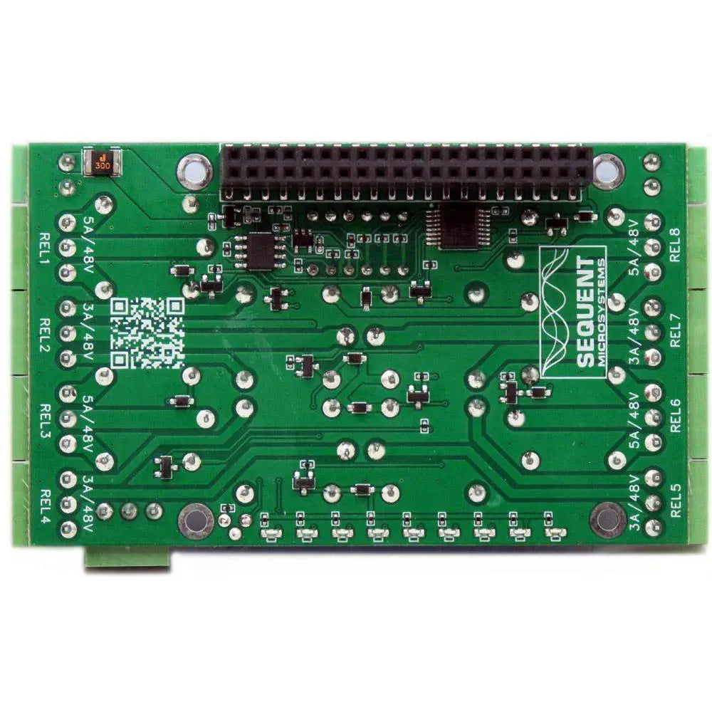 Raspberry Pi用 Sequent Microsystems 8リレー 4A/120V 8層スタッカブルHAT