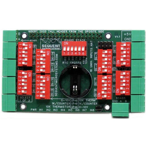 Sequent Microsystems アナログ/デジタル入力 8 層スタッカブルHAT (Raspberry Pi 用)