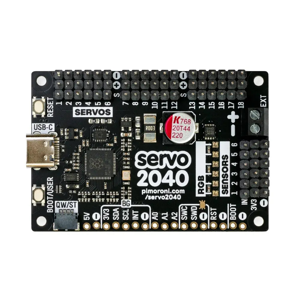 Servo 2040 - 18チャンネル サーボコントローラ