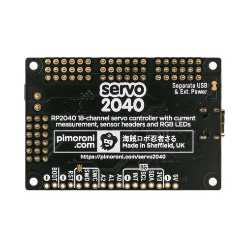 Servo 2040 - 18チャンネル サーボコントローラ