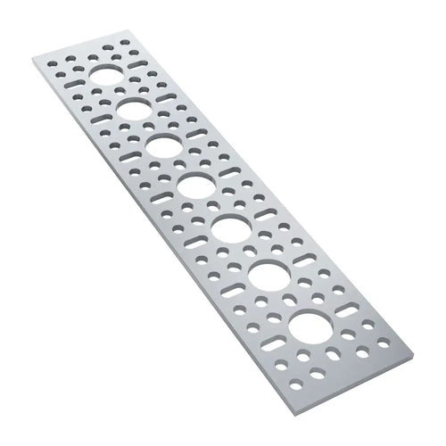 ServoCity 1123シリーズ パターンプレート (1 x 7 穴、43 x 192mm)