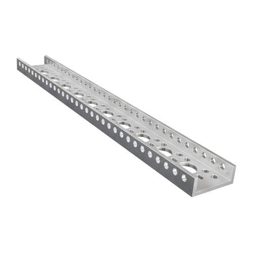 ServoCity 1143 シリーズ ミニ ローサイド U チャンネル (10 穴、長さ 264 mm)