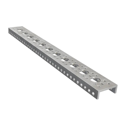 ServoCity 1143 シリーズ ミニ ローサイド U チャンネル (11 穴、長さ 288 mm)