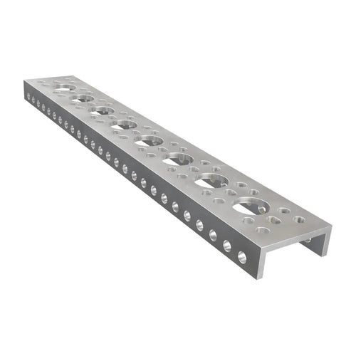 ServoCity 1143シリーズ ミニローサイド U字型チャンネル (8穴 長さ216mm)