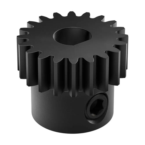 ServoCity 2303シリーズ スチール鋼製ピニオンギア (MOD 0.8、ボア 6mm Dシャフト、歯数 20)