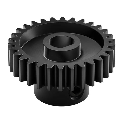 ServoCity 2303 シリーズ スチール、MOD 0.8 ピニオン ギア (6mm D ボア、30 歯)