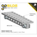 ServoCity 1103 シリーズ L ビーム (13 穴、長さ 104 mm) - 2 パック