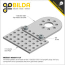 ServoCity 1116 シリーズ グリッド プレート (5 x 9 穴、40 x 72 mm)