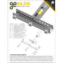 ServoCity 1120シリーズ Uチャンネル (16穴、長さ 408mm)