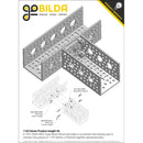 ServoCity 1120シリーズ Uチャンネル (16穴、長さ 408mm)