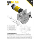 ServoCity 1120シリーズ Uチャンネル (16穴、長さ 408mm)
